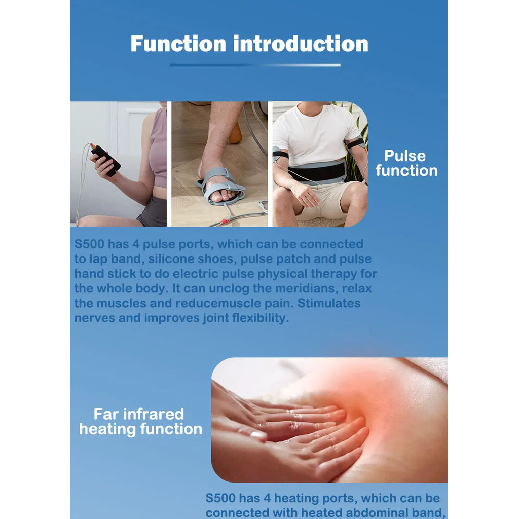 ODM OEM ไฟฟ้า Meridians เครื่องนวดเครื่องบําบัดอัลตราโซนิกอุปกรณ์ความงามสําหรับร่างกายด้วย EMS เท้าค