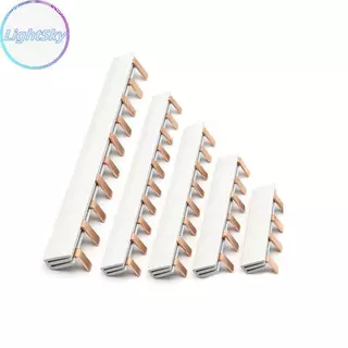 LightSky 1/2P Pin ประเภท Busbar ทองแดง Bar Terminal Blo สําหรับ MCB DZ47 Air Switch Connector 63A Circuit Breaker Connector TH