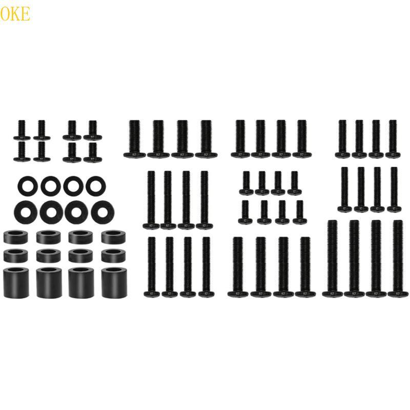 OKE TV Mounting Hardware Screw Kit ประกอบด้วย M6 สกรูเครื่องซักผ้า Spacers VESA