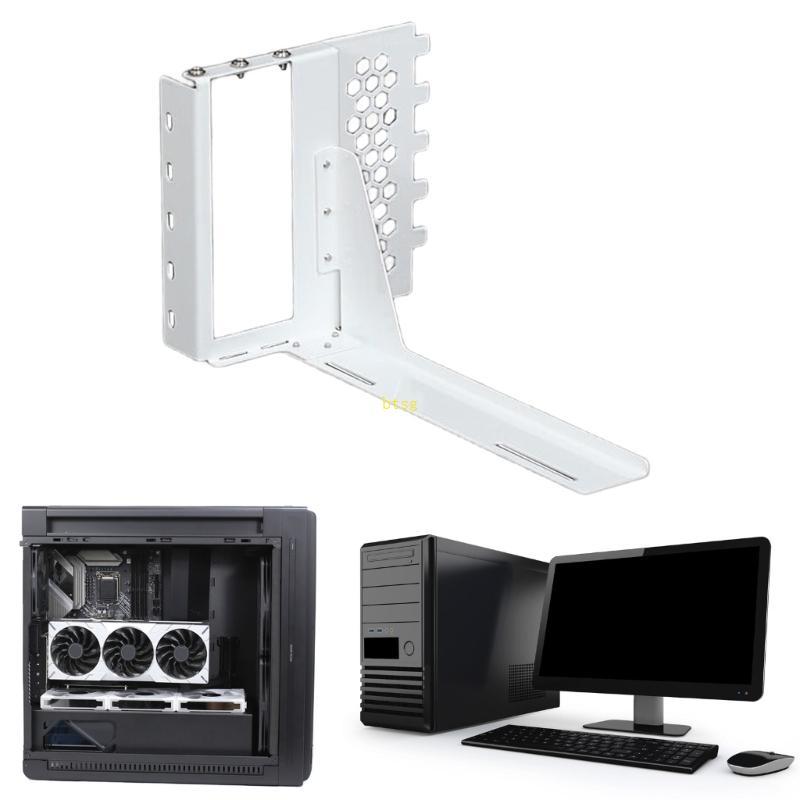 Btsg Metal GPU แนวตั้ง Mount Bracket สําหรับการติดตั้งเคสพีซีกราฟิกการ์ดสองช่อง