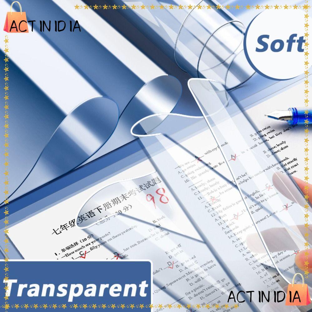 ACTINIDIARA โต๊ะทํางาน, แผ่นรองเขียนกันน้ําโปร่งใส, กระดานรองเขียนอเนกประสงค์ A2/A3/A4/A5/16K PP การ