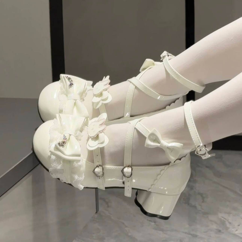 Meow~Soft Cute Cat Claw 2025 Original lolita Shoes Cute lolita Lace Sweet Girl Shoes