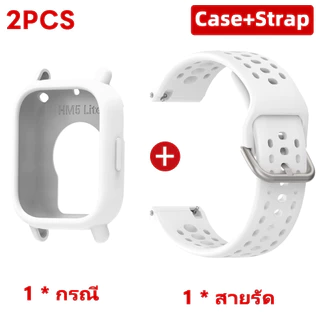 【สาย+กรณี】สำหรับ Redmi Watch 5 Active/5 Lite Soft Rubber เคส+Breathable สายคล้อง สำหรับ Redmi Watch 5 Lite/5 Active