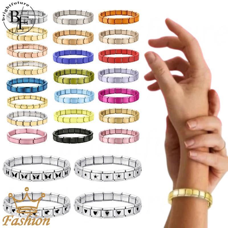สร้อยข้อมือสแตนเลสอิตาเลียนพร้อม charm เหมาะสำหรับงานทำมือเอง DIY