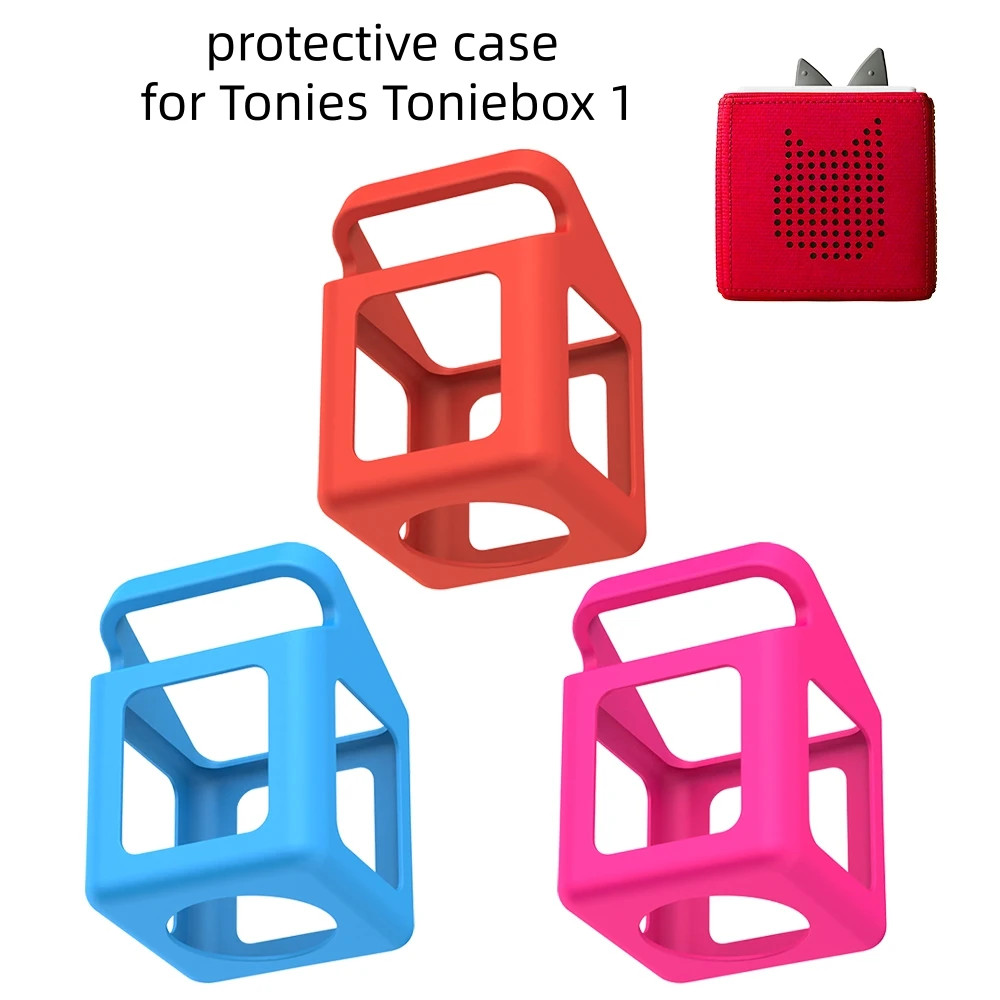เหมาะสําหรับ Tonies Toniebox 1 เสียงซิลิโคนฝาครอบป้องกันสีทึบ Simple Shell