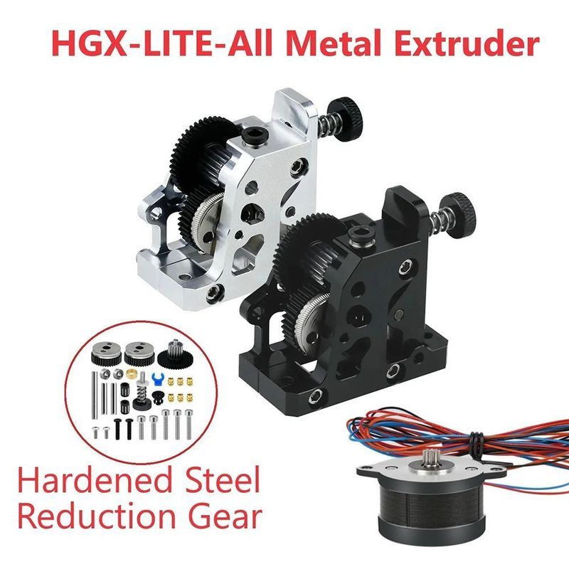 อุปกรณ์เสริมเครื่องพิมพ์ 3D HGX-LITE เครื่องอัดรีด CR10/Ender3/3V2 Series โลหะทั้งหมดเกียร์ลด