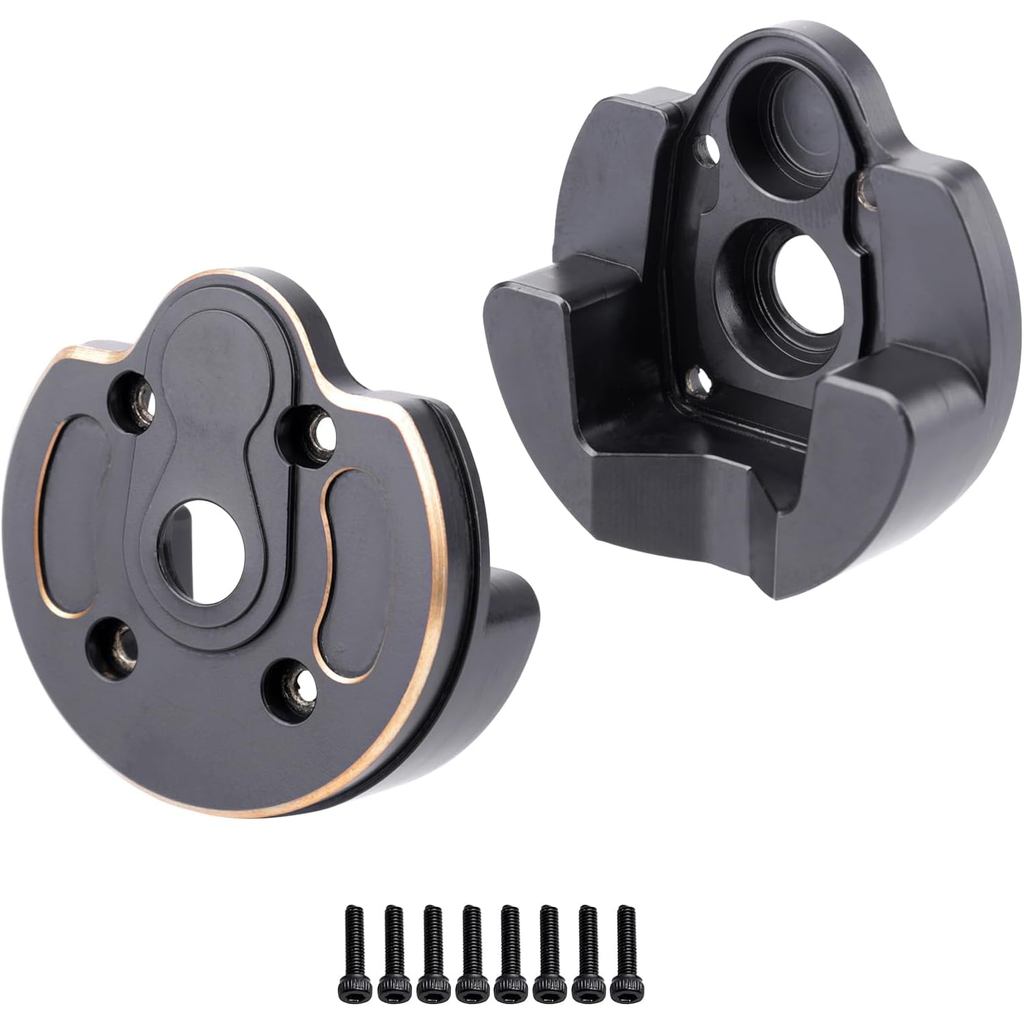 HobbyPark ทองเหลืองด้านหน้าหรือด้านหลังส่วนน้ําหนักครอบคลุม 84.2g/Each สําหรับ 1/10 Axial Capra 1.9 