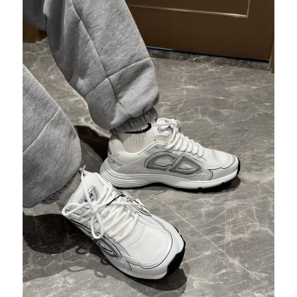 D Home รองเท้าผ้าใบ Dior B30 Dior B30 การจับคู่สีล่าสุด B30 Series รองเท้าผ้าใบพ่อสะท้อนแสง D Home B