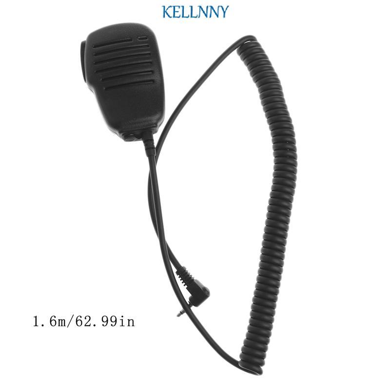 Kelln 3 5 มม.ลําโพงมือถือไมโครโฟน PPT สําหรับ Yaesu VX-1R VX-2R VX-5R FT-60R VX-150 FT-250