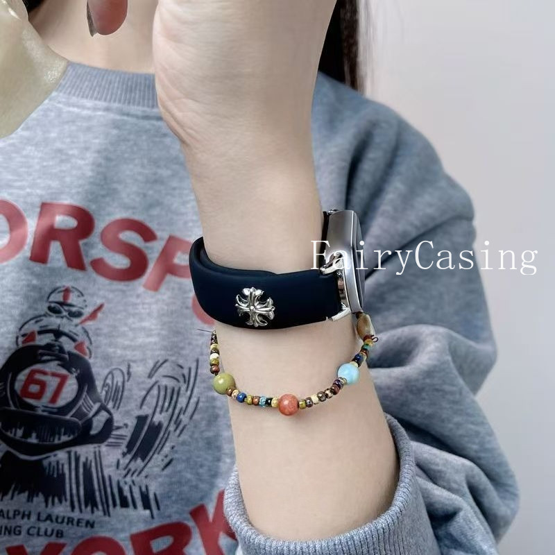 สายซิลิโคนใหม่สําหรับ Xiaomi Mi Band 10 9 8 7 Pro เปลี่ยนสร้อยข้อมืออุปกรณ์เสริมสําหรับ Mi Band 9 8 สายรัดข้อมือ active ราคา ถูกที่สุด ดีลบีเคเค แกลเลอรีภาพที่ 2