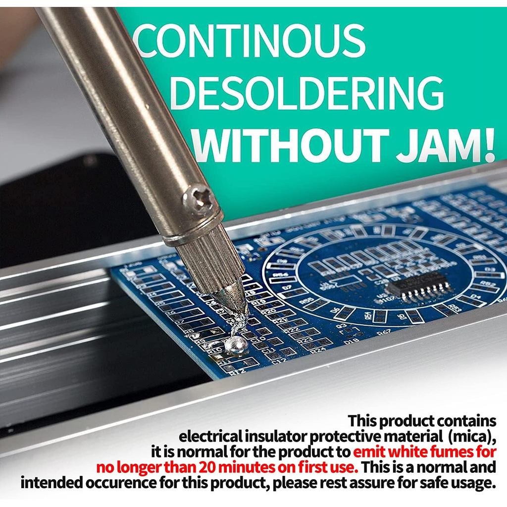 YIHUA 929D-V ไฟฟ้า Desoldering หัวแร้ง Solder Sucker Desoldering ปั๊ม Shorter ชาร์จจับและ Desolderin