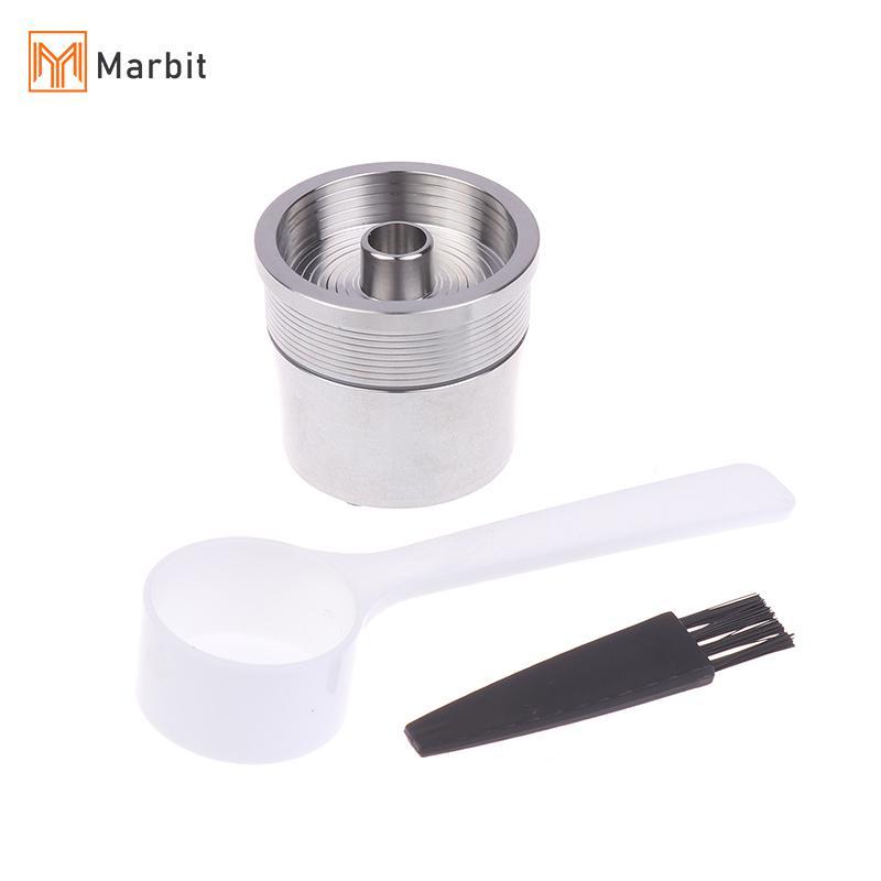 Marbit ICafilas สแตนเลสนํากลับมาใช้ใหม่ Illy กาแฟกรอง Tamper ชุดเติมแคปซูล Pod Tamper สําหรับ ILLY X