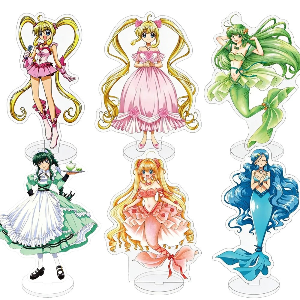 อะนิเมะ Standee Model Mermaid Melody Mermaid Pichi Pichi Pitch Mica ตกแต่ง Lucia Hanon Rina Sara ของ