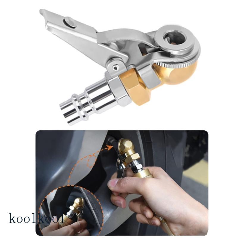 Kool เท้ายาง Air Chuck Inflator ท่อ Tyre Inflator Gauge Fitting