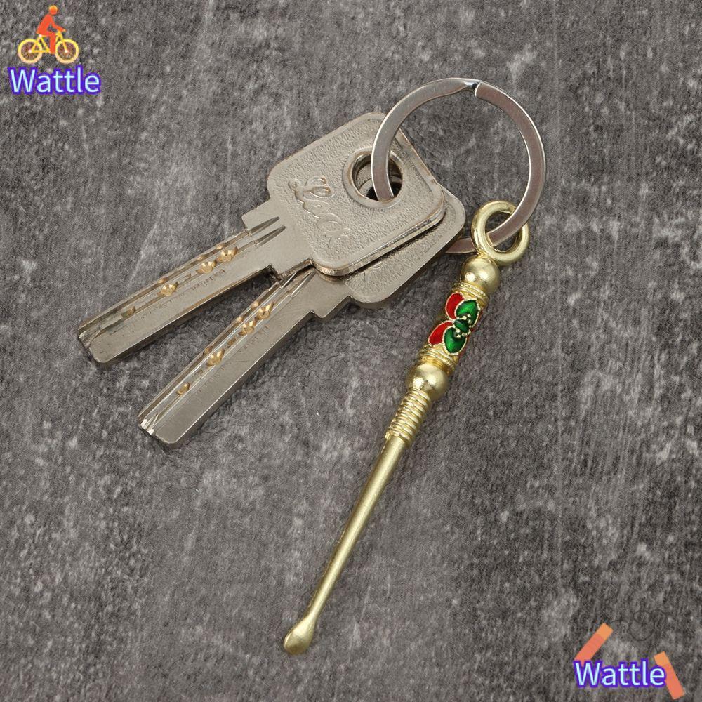 WATTLE ช้อนหู Outdoor Curette Cleaner Retro Brass Dragon Ear Pick