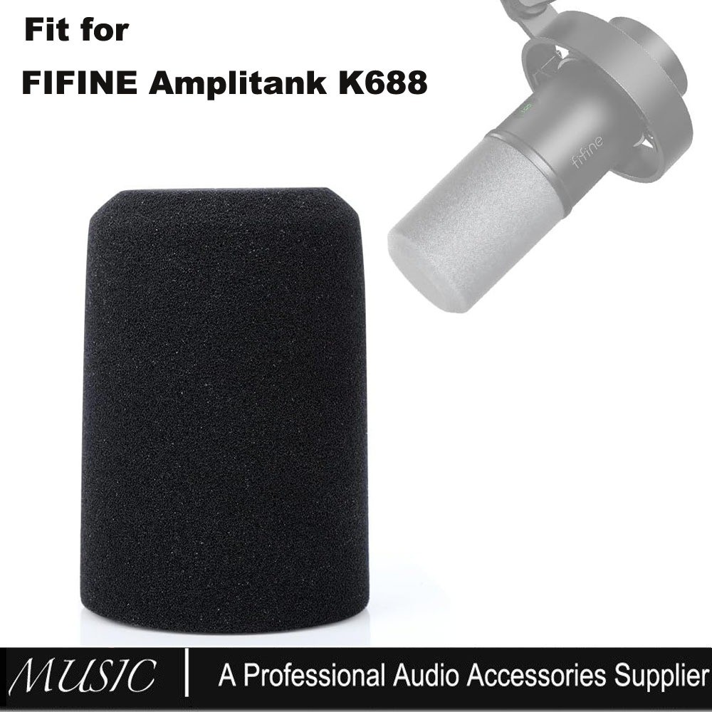 688 กระจก, Pop Filter สําหรับ FIFINE Amplitank K688 Mic เปลี่ยนไมโครโฟนฝาครอบโฟม