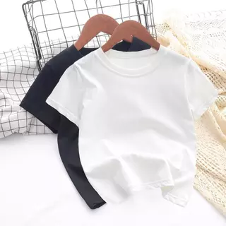 (ผ้าฝ้าย 100%)2026 เสื้อยืดเด็ก cotton100% เนื้อผ้านุ่มระบายอากาศดี ใส่สบาย ระบายอากาศดี สำหรับเด็ก6-13ปี ส่งเร็ว K384