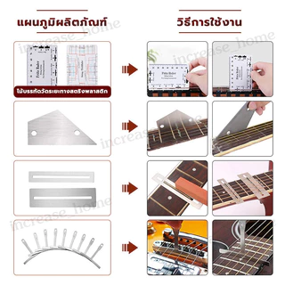 มืออาชีพ ชุดซ่อมกีต้าร์ 25 IN 1 ชุดเครื่องมือซ่อมกีตาร์ เครื่องมือเปลี่ยนสายกีตาร์ สําหรับกีต้าร์และเบส