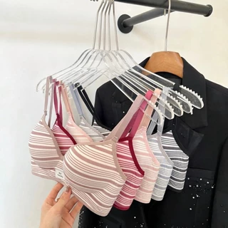 #506 เสื้อในลายแถบสวยน่ารัก บางเบาหยืดหยุ่นกระชับอกหย่อนคล้อย ปรับสาย ใส่สบาย เซ็กซี่ ราคาถูก สุดฮิต ราคาถูก