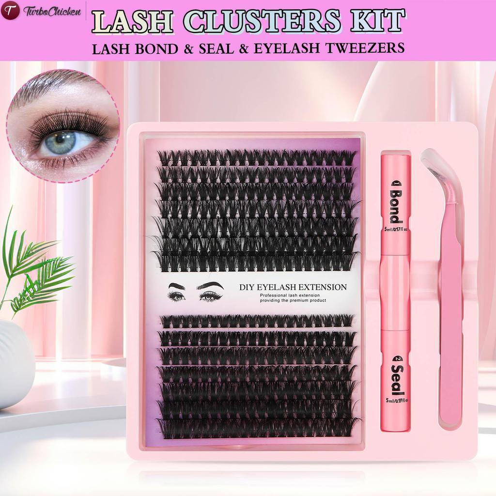 ขนตาปลอม 3D Segmented Lashes Curling Up Volume ขนตาปลอมสําหรับผู้หญิงและผู้ชายอุปกรณ์เครื่องสําอาง