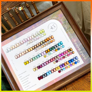 เตรียมจัดส่ง✨ซันซู 45 สี ลูกปัดแก้ว ชุดแต่งเล็บตาแมว (ลูกปัดแก้วหลากสี ฟรีกระดานสี) หลอดเล็ก ลูกปัดแก้วไหม กาวยาทาเล็บตาแมว ชุดแต่งเล็บที่จําเป็นยอดนิยม
