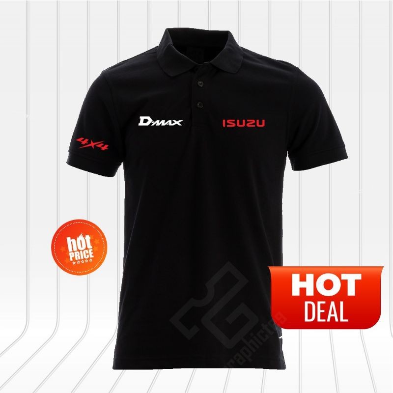 เสื้อโปโล Isuzu Dmax 4x4 Logo Tshirt Jersey