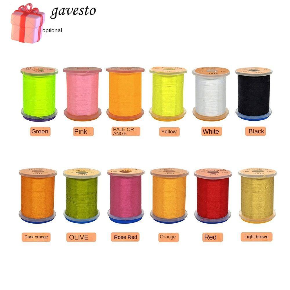 GAVESTO Fly Fishing Line, Thread Spool Salmon Fly Tying Thread line, Premium Super Strong Bass Fishi