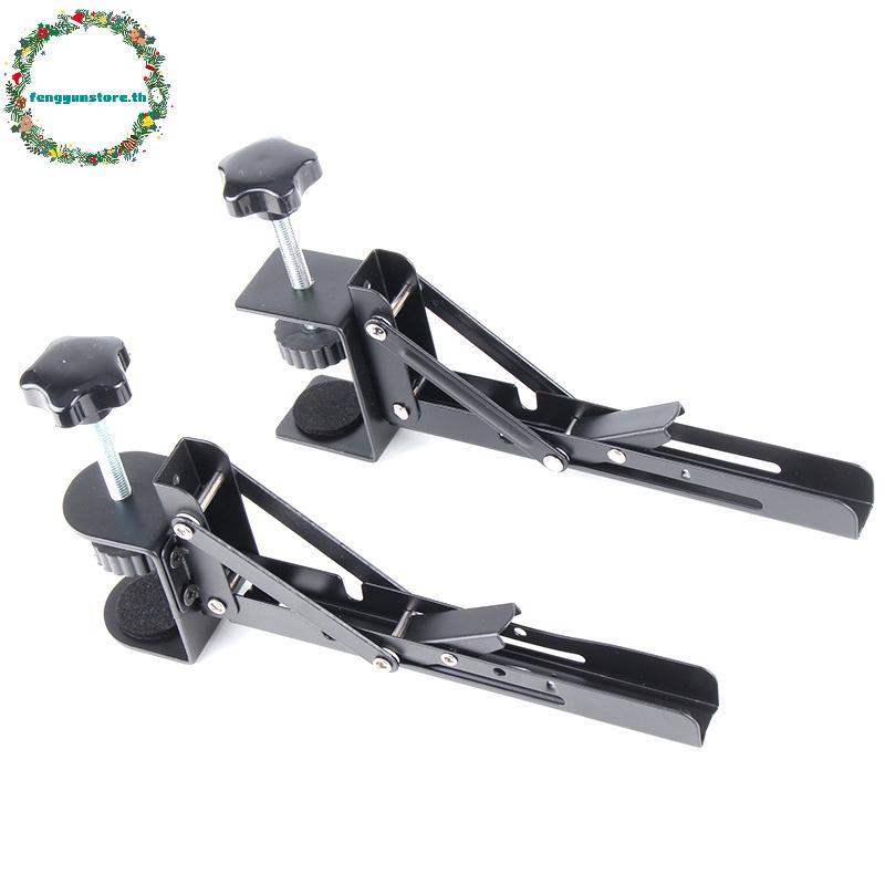 YUNSTORE ขายึดเดสก์ท็อปแบบพับได้รูปตัว L Heavy-duty Punch-ฟรีประหยัดพื้นที่เดสก์ท็อปขยายแผ่น Rack อุปกรณ์เสริมฮาร์ดแวร์ TH ราคา ถูกที่สุด ดีลบีเคเค แกลเลอรีภาพที่ 4