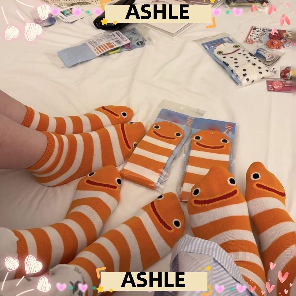 ASHLE Stripes Socks Casual High Quality