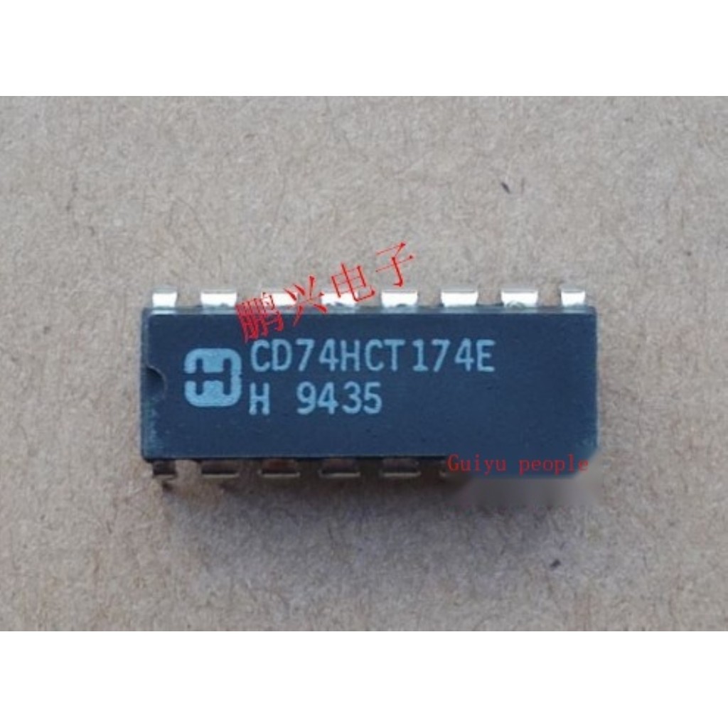 2 ชิ้น CD74HCT174E H นําเข้าส่วนประกอบอิเล็กทรอนิกส์ชิป IC คอลัมน์คู่วงจรรวม DIP-16