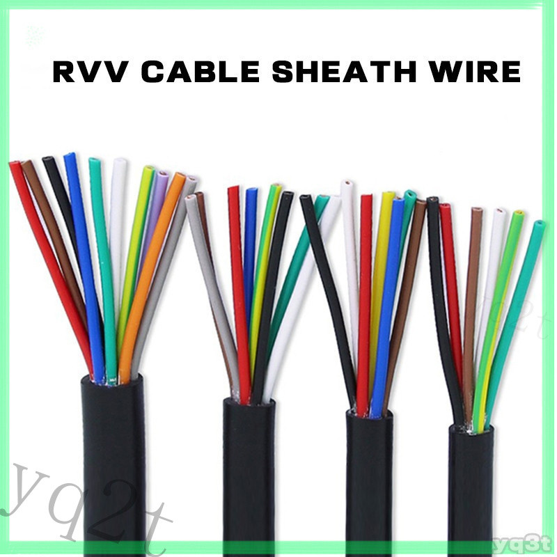 RVV Sheath Soft Cable 100 M/ม้วนทองแดง Core Polychlorous ไวนิลฉนวนกันความร้อน Sheath สารหน่วงไฟ 2/3/