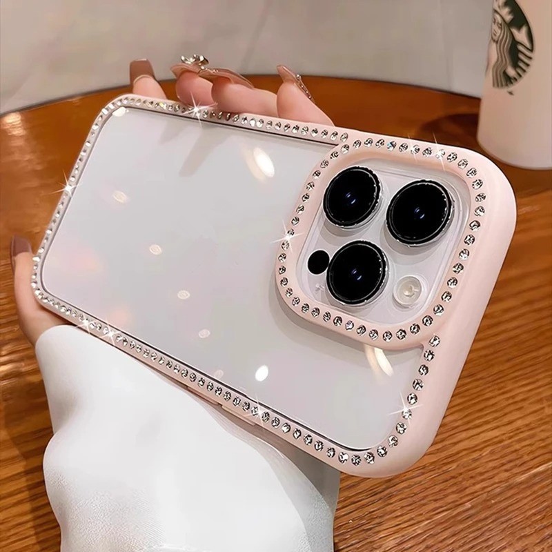 🔥เคสไอโฟน Case เคส iPhone 11 13 15 17 Air 16 12 14 Pro Max เคสไอโฟน11 DIY Glitterกันชนใสกลับกรณีฝาครอบ