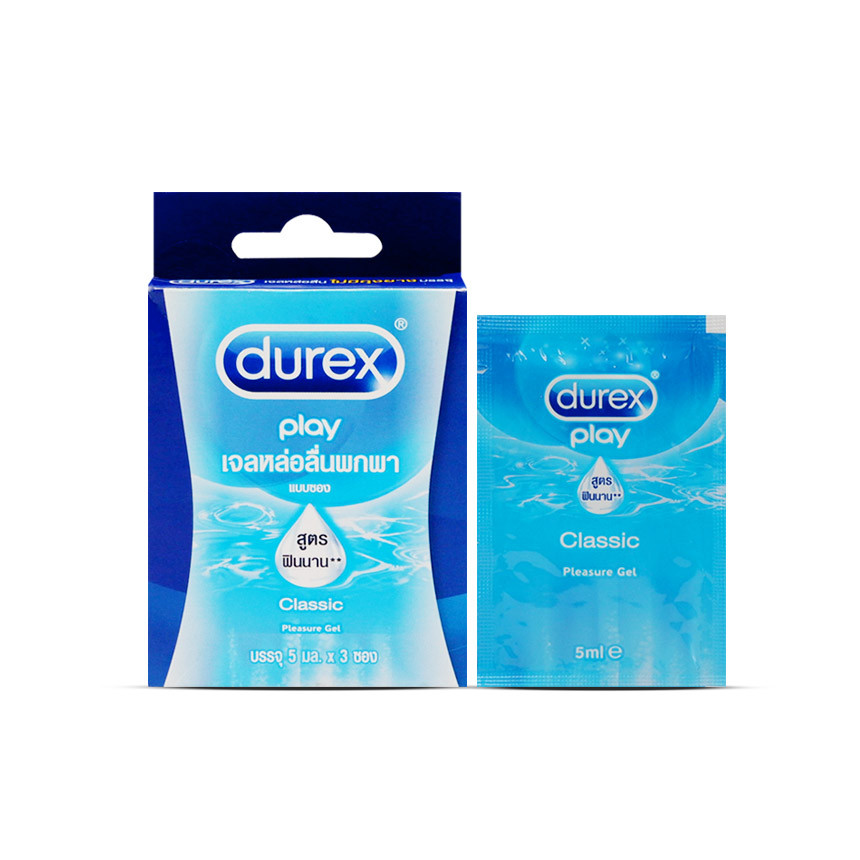 Durex Play Classic Sachet 5 ml กล่อง 3 ซอง