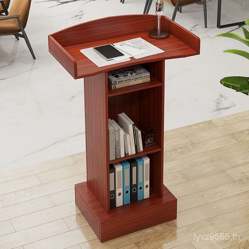 Podium Consulting Table โต๊ะต้อนรับโต๊ะคําพูดโมเดิร์นโต๊ะแผนกต้อนรับขนาดเล็กโต๊ะประธานคู่มือตารางแนว