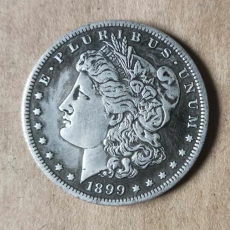 เหรียญเงินเงิน Dollar 1899 American Can Blow Silver Dollar Morgan Coin Collection Silver Dollar 1.9 