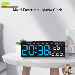 SWEE นาฬิกาแขวนอิเล็กทรอนิกส์, นาฬิกา LED ดิจิตอลวันที่อุณหภ…