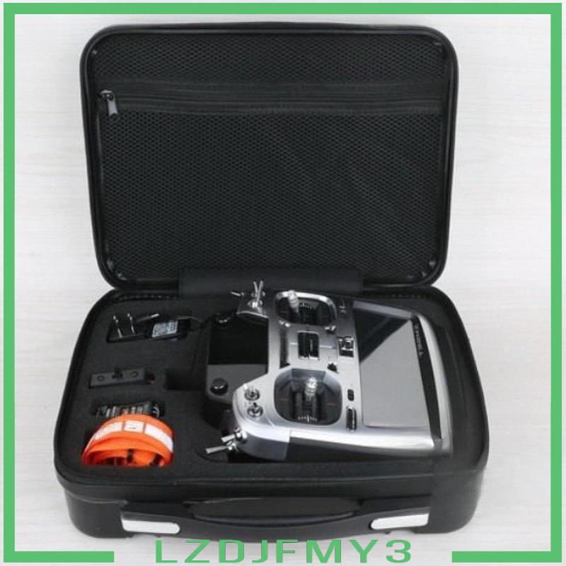 [Lzdjfmy3] กระเป๋าถือสําหรับ RC Controller Professional แบบพกพาน้ําหนักเบาสีดําซิปปิดสําหรับ /i6x at