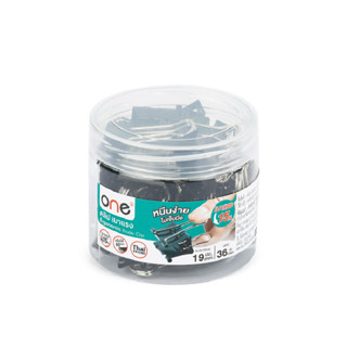 ONE คลิปเบาแรง 19 มม. (กล่อง 36 ตัว) รุ่น Ergonomic