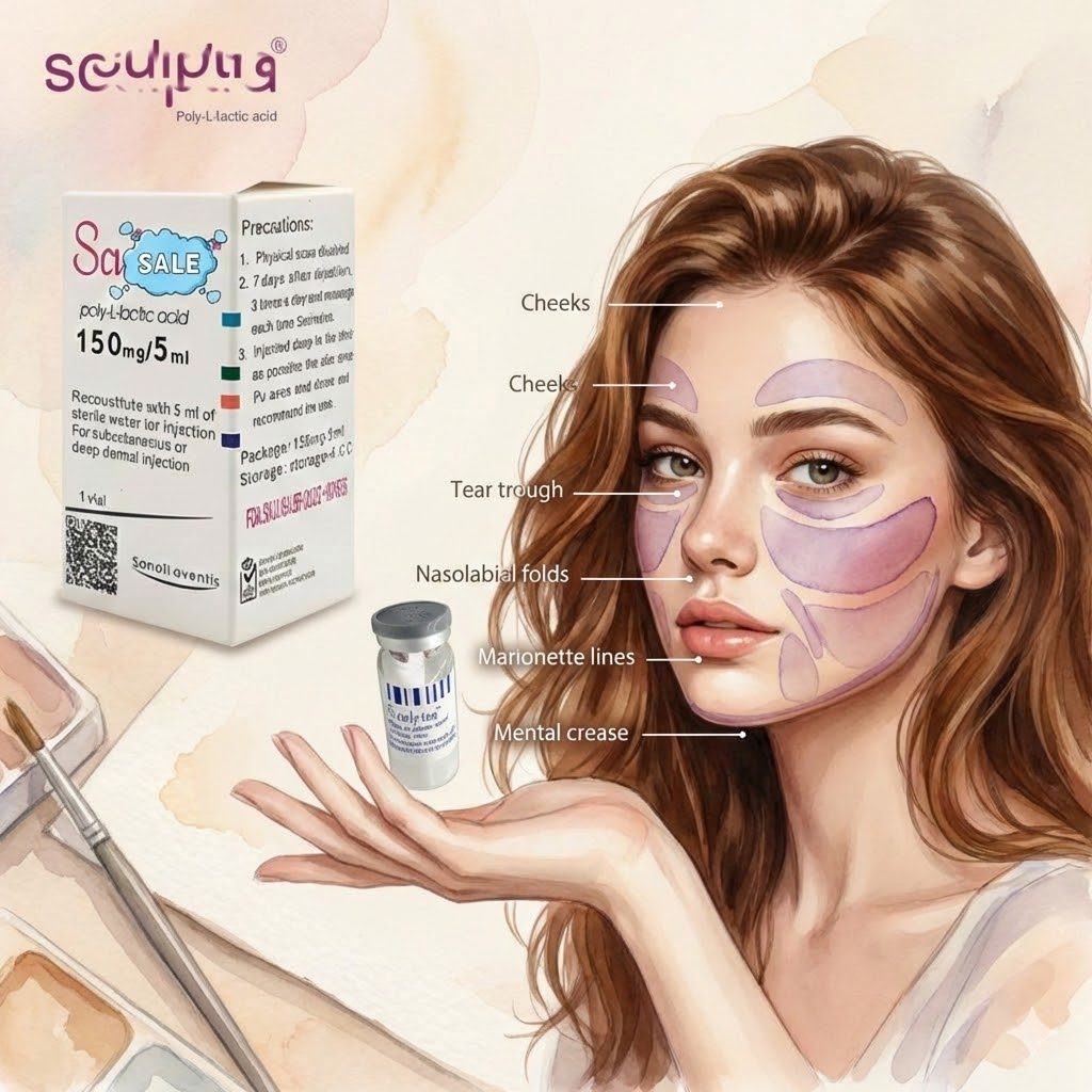 Scu lptra Premier Essence Korea Elravie Premier Hyaluronic Acid Ultra 1ml/กล่อง Volume, Deep.123