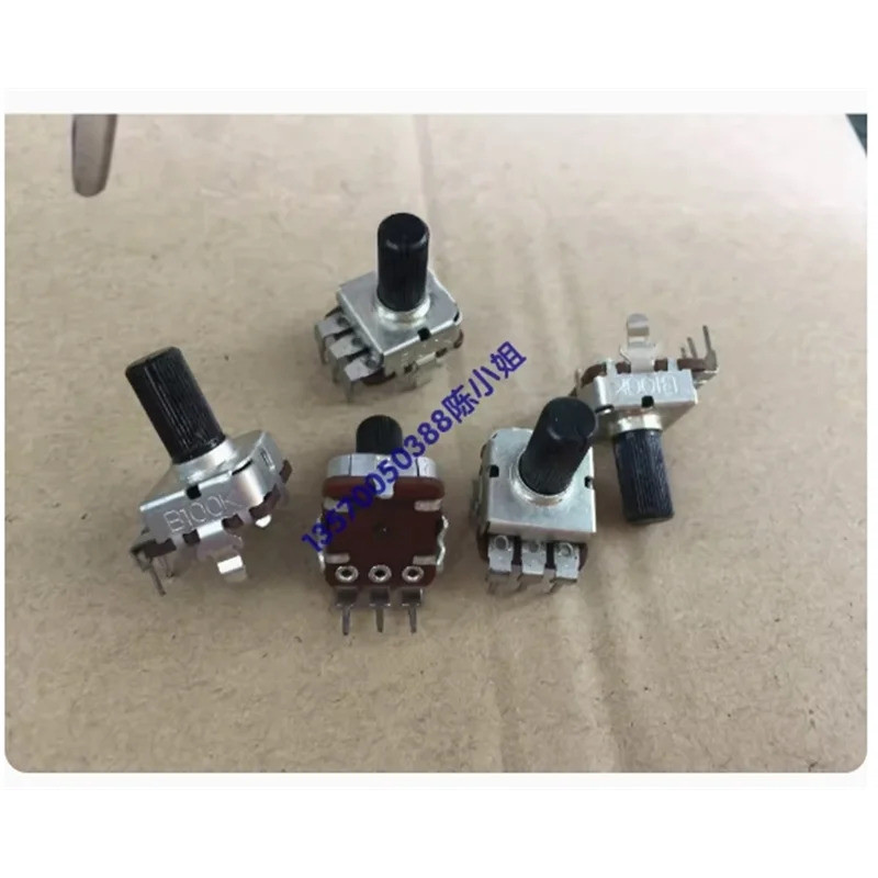 ไต้หวัน RK12 potentiometer ลิงค์เดียว B100K ด้ามยาว 13MM เพลาบาง
