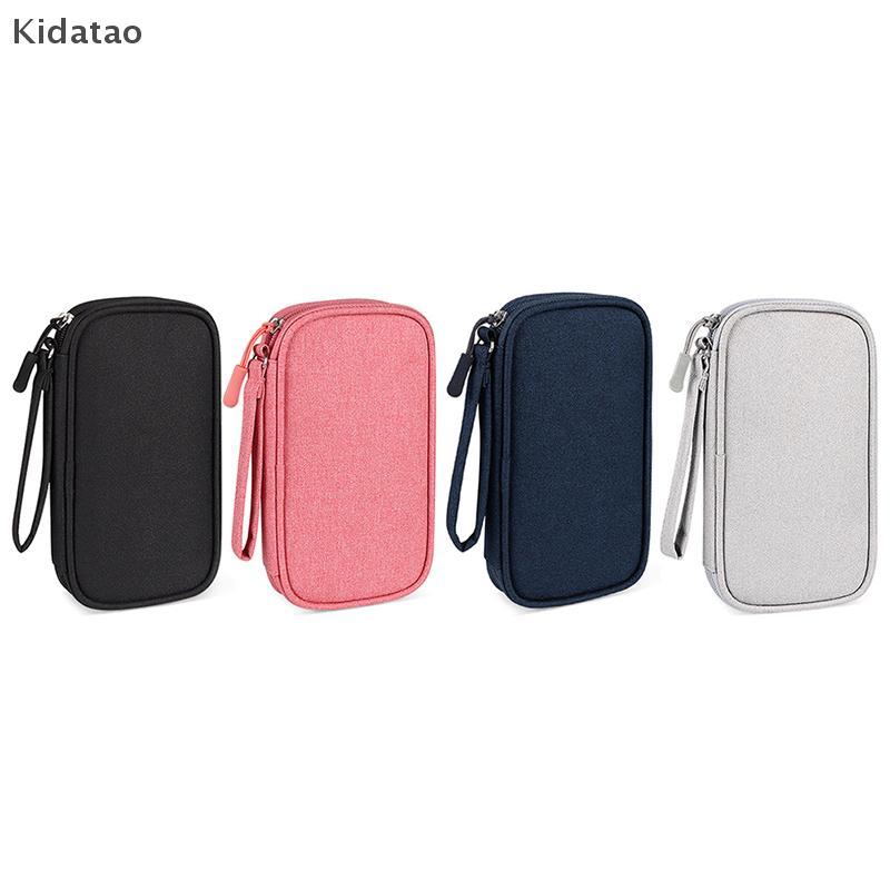 Kidatao อิเล็กทรอนิกส์ดิจิตอล USB กรณีแบบพกพากระเป๋าเดินทางกระเป๋าอุปกรณ์เสริมกระเป๋าสําหรับสายไฟ Charger Power Hard Drive ใหม่