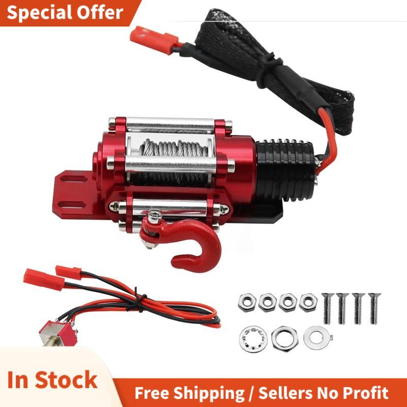 1:10 อัตโนมัติจําลอง Winch RC Crawler รถพร้อมสวิตช์ Winch RC Crawlers อัพเกรดอุปกรณ์เสริม