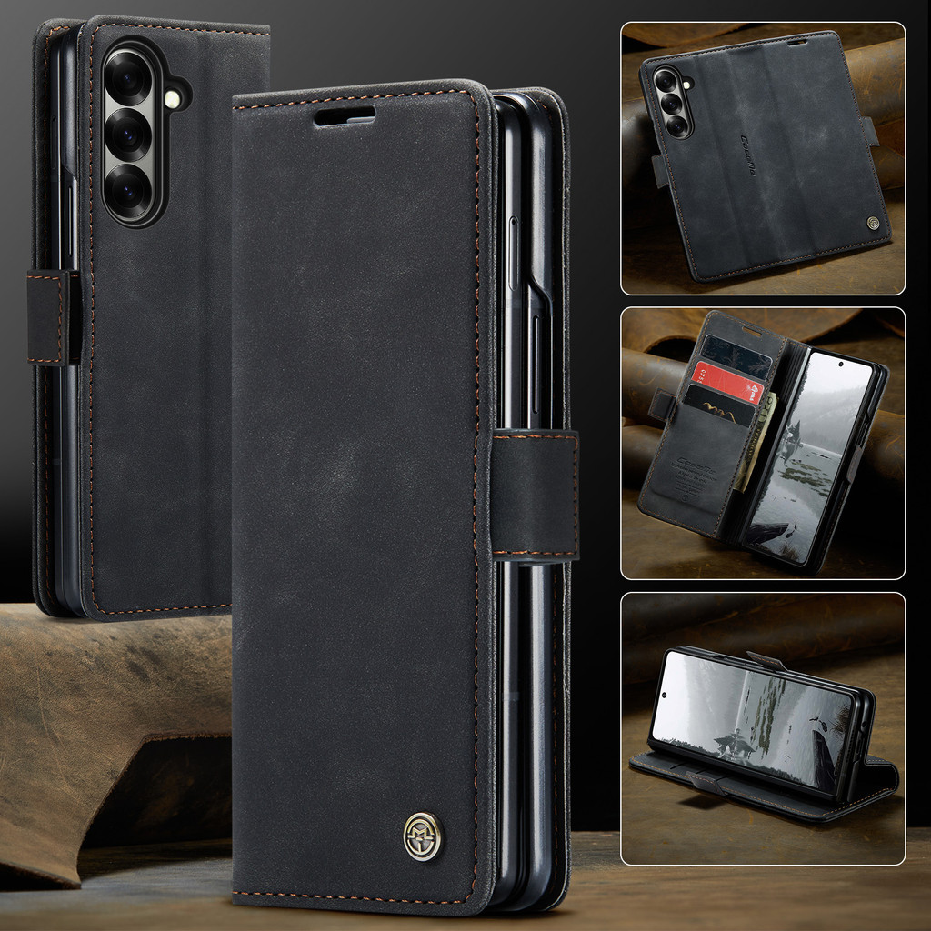 เคสซัมซุง Case for Samsung Galaxy Z Fold 7 6 5 4 5G Fold7 Fold6 Fold5 Fold4 ปกหนังกระเป๋าสตางค์แม่เห