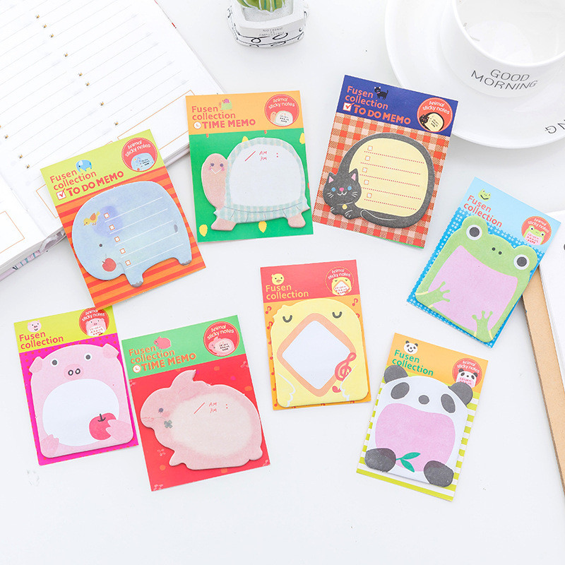 ANIMAL STICKY NOTES / ANIMAL STICKY NOTES 20 แผ่น / CHARACTER MEMO NOTES / ANIMAL STICKY NOTES / CAR