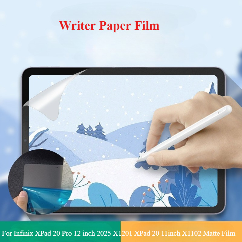 ฟิล์มอ่อนสําหรับ Infinix XPad 20 Pro 12 นิ้ว 2025 X1201 XPad 20 11 นิ้ว X1102 Matte ฟิล์ม PET ภาพวาด