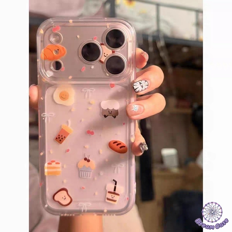เคสใส่ เคสใส ลายอาหารขนม น่ารัก2026 เคส Vivo Y17s Y12s Y20 Y15 Y20i Y21 Y18 Y21s Y33T Y36 Y93 Y51A Y
