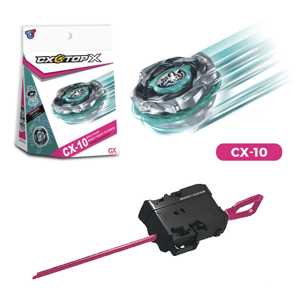 Baybad X CX-10 Wolf Hunt พร้อมชุด Launcher โลหะ Beybla ทนทานของเล่นเด็กสําหรับของขวัญวันเกิดเด็ก