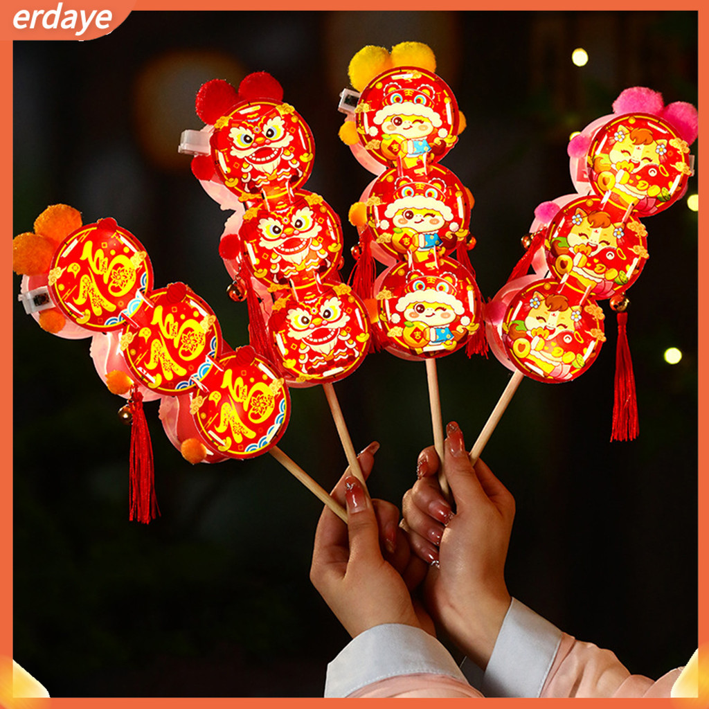 NTA Diy ชุดโคมไฟการศึกษาหัตถกรรมของเล่นจีนปีใหม่โคมไฟกระดาษเทศกาลแบบดั้งเดิม Light Up โคมไฟสําหรับเท