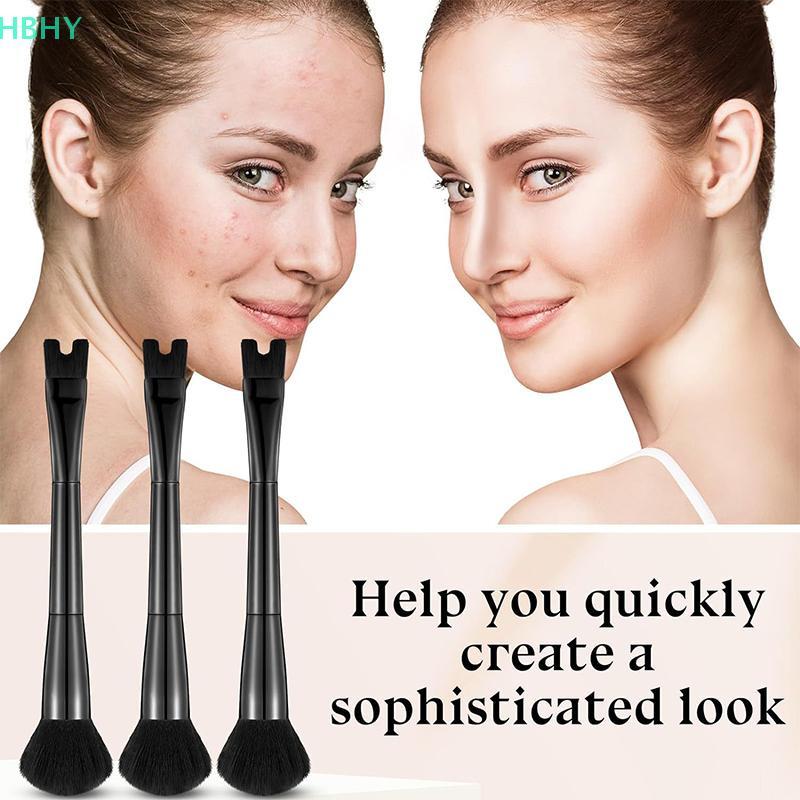 แปรงคอนทัวร์จมูก U-Shaped 2-in-1 แปรงแต่งหน้า Highlight Shadow Blusher Dual-End แปรงเครื่องมือสําหรั