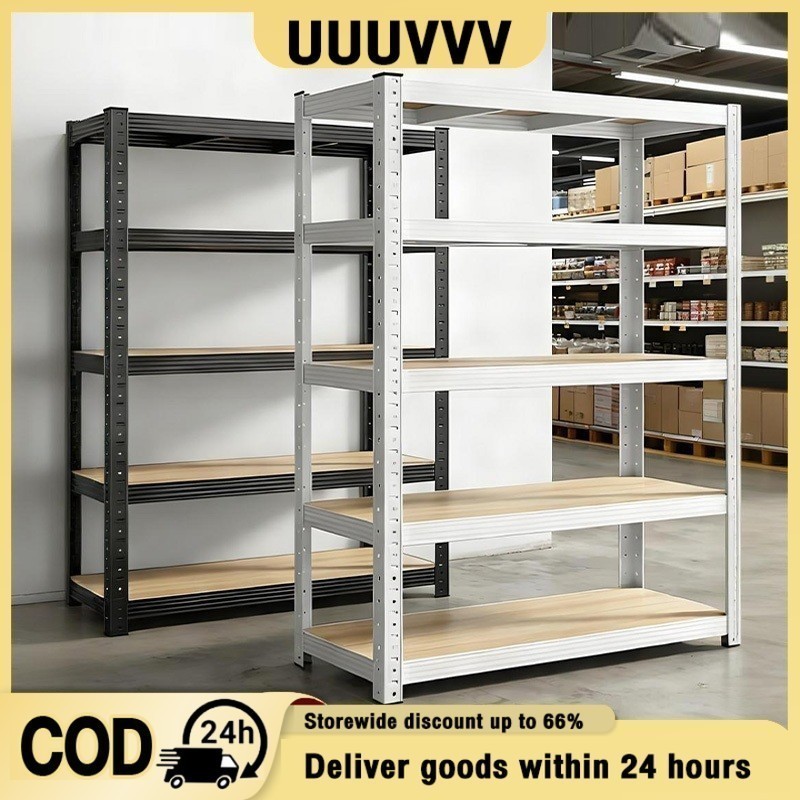 💖Adjustable💖4/5 Tier Metal Boltless Rack Home Kitchen Store Storage Rack Warehouse Rak Besi Serbagun